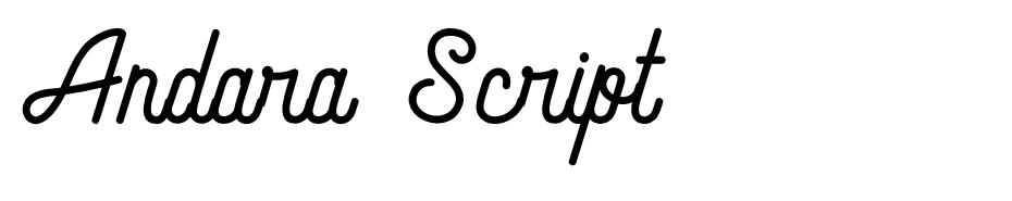 Andara Script font